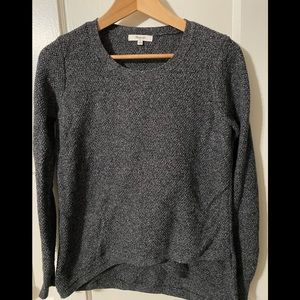 Madewell tulip bottom dark gray sweater